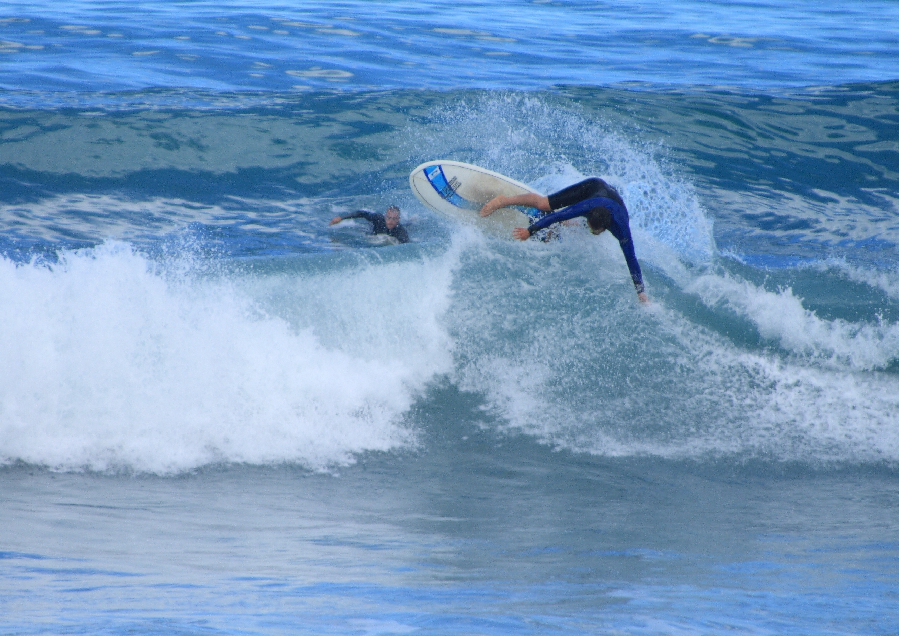 Andy surfing